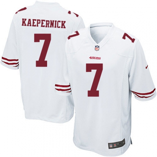 Men's Nike San Francisco 49ers 7 Colin Kaepernick Game White NFL Jersey