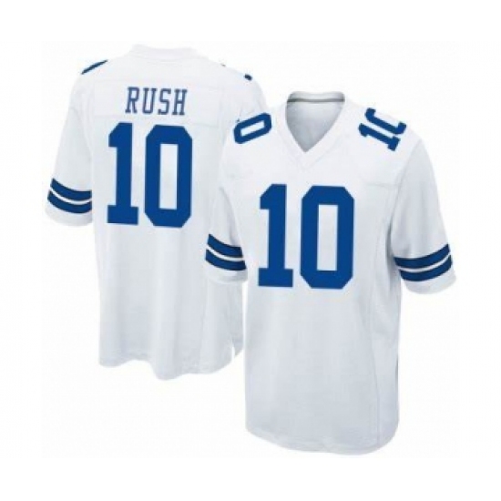 Men's Dallas Cowboys 10 Cooper Rush White Vapor Limited Stitched Jersey