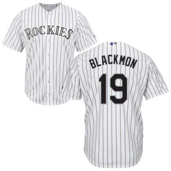 Youth Majestic Colorado Rockies 19 Charlie Blackmon Replica White Home Cool Base MLB Jersey