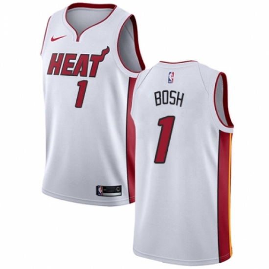 Women's Nike Miami Heat 1 Chris Bosh Swingman NBA Jersey - Association Edition