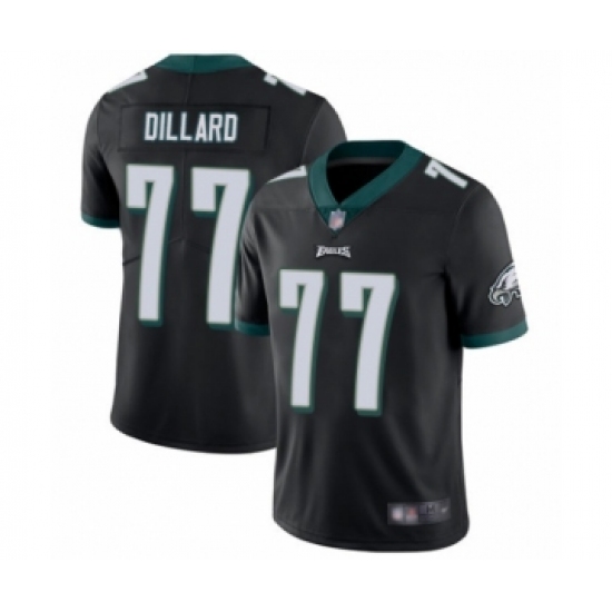Men's Philadelphia Eagles 77 Andre Dillard Black Alternate Vapor Untouchable Limited Player Football Jersey