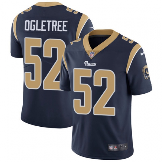 Youth Nike Los Angeles Rams 52 Alec Ogletree Navy Blue Team Color Vapor Untouchable Limited Player NFL Jersey