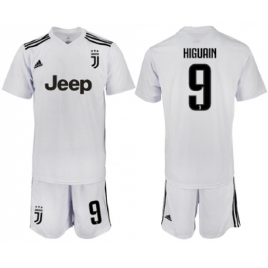 Juventus 9 Higuain White Soccer Club Jersey