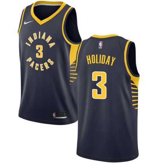 Women's Nike Indiana Pacers 3 Aaron Holiday Swingman Navy Blue NBA Jersey - Icon Edition