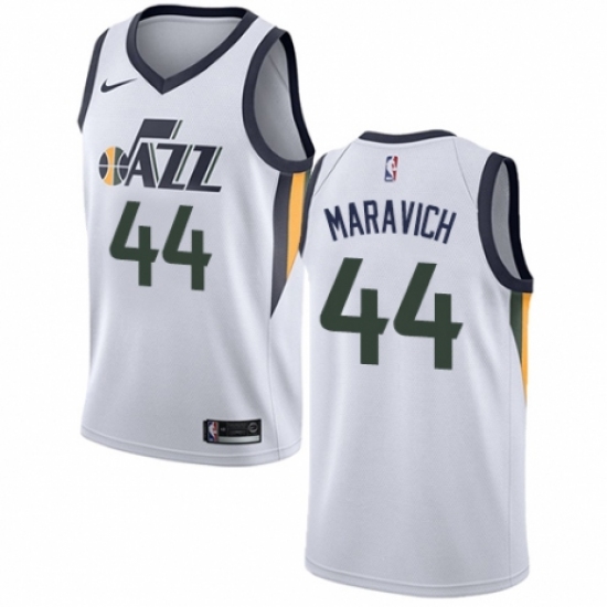 Men's Nike Utah Jazz 44 Pete Maravich Authentic NBA Jersey - Association Edition