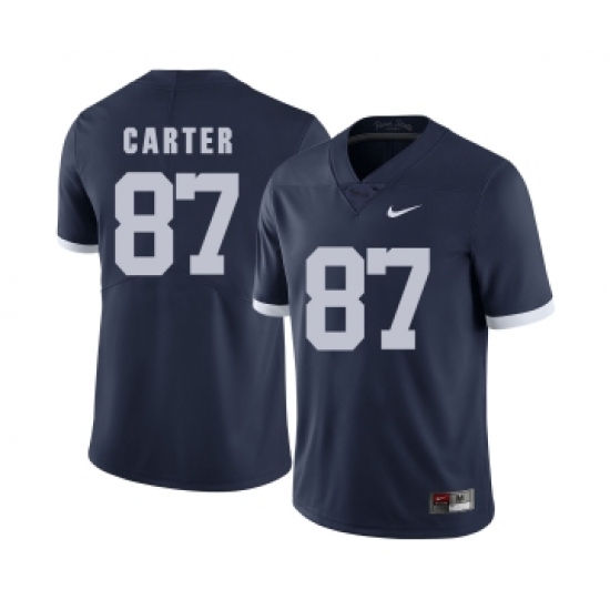 Penn State Nittany Lions 87 Kyle Carter Navy College Football Jersey