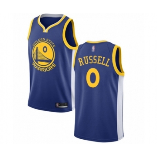 Youth Golden State Warriors 0 D'Angelo Russell Swingman Royal Blue Basketball Jersey - Icon Edition