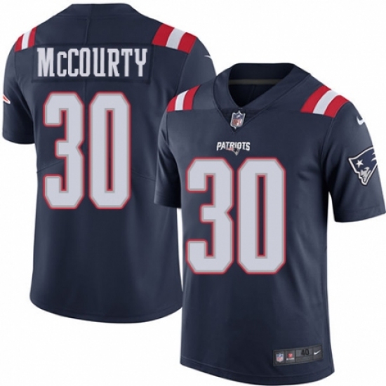 Men's Nike New England Patriots 30 Jason McCourty Limited Navy Blue Rush Vapor Untouchable NFL Jersey