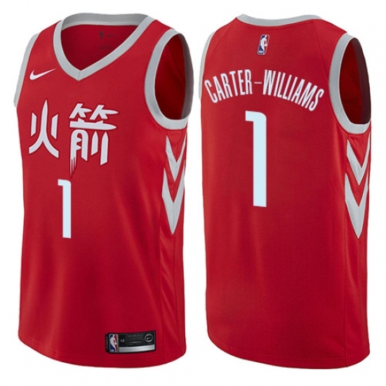 Youth Nike Houston Rockets 1 Michael Carter-Williams Swingman Red NBA Jersey - City Edition