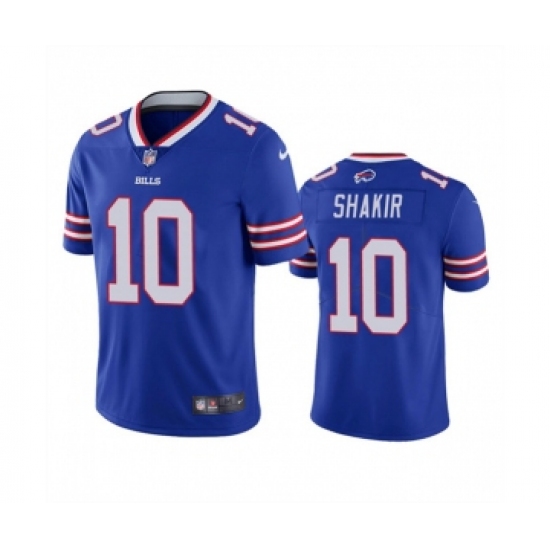 Men's Buffalo Bills 10 Khalil Shakir Blue Vapor Untouchable Limited Stitched Jersey