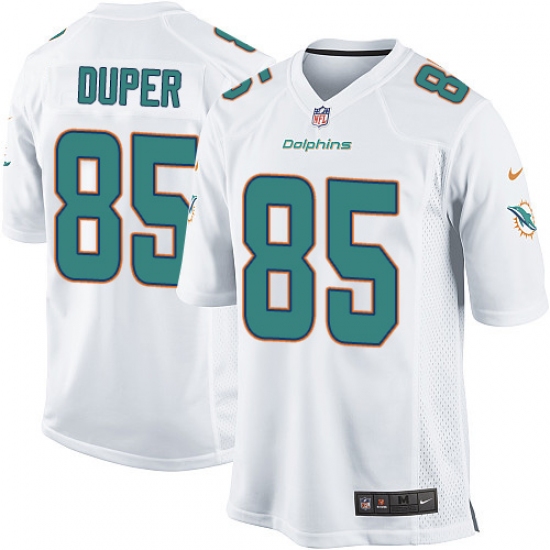 Youth Nike Miami Dolphins 85 Mark Duper Game White NFL Jersey