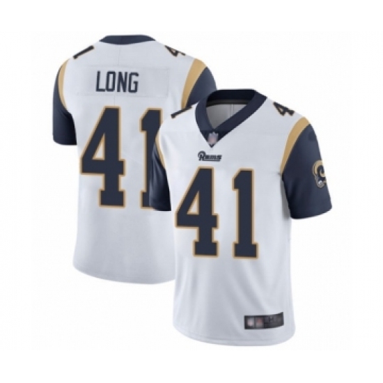 Youth Los Angeles Rams 41 David Long White Vapor Untouchable Limited Player Football Jersey