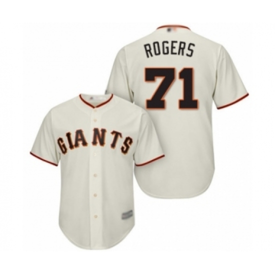 Youth San Francisco Giants 71 Tyler Rogers Authentic Cream Home Cool Base Baseball Player Jersey