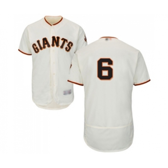 Men's San Francisco Giants 6 Steven Duggar Cream Home Flex Base Authentic Collection Baseball Jersey