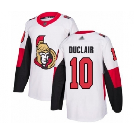 Youth Ottawa Senators 10 Anthony Duclair Authentic White Away Hockey Jersey