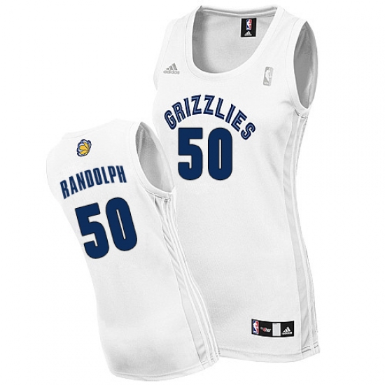 Women's Adidas Memphis Grizzlies 50 Zach Randolph Authentic White Home NBA Jersey