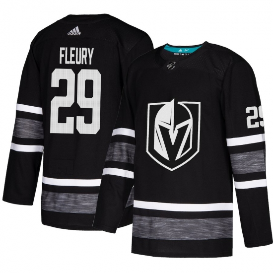 Men's Adidas Vegas Golden Knights 29 Marc-Andre Fleury Black 2019 All-Star Game Parley Authentic Stitched NHL Jersey