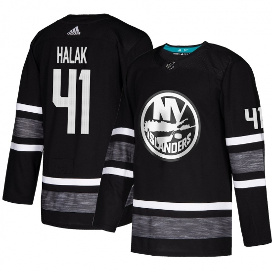 Men's Adidas New York Islanders 41 Jaroslav Halak Black 2019 All-Star Game Parley Authentic Stitched NHL Jersey