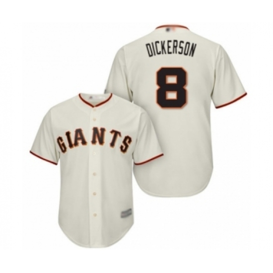 Youth San Francisco Giants 8 Alex Dickerson Authentic Cream Home Cool Base Baseball Player Jersey