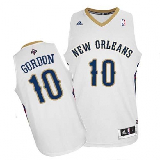 Revolution 30 Pelicans 10 Eric Gordon White Stitched NBA Jersey