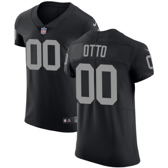 Men's Nike Oakland Raiders 00 Jim Otto Black Team Color Vapor Untouchable Elite Player NFL Jersey