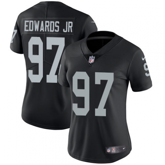 Women's Nike Oakland Raiders 97 Mario Edwards Jr Black Team Color Vapor Untouchable Limited Player NFL Jersey