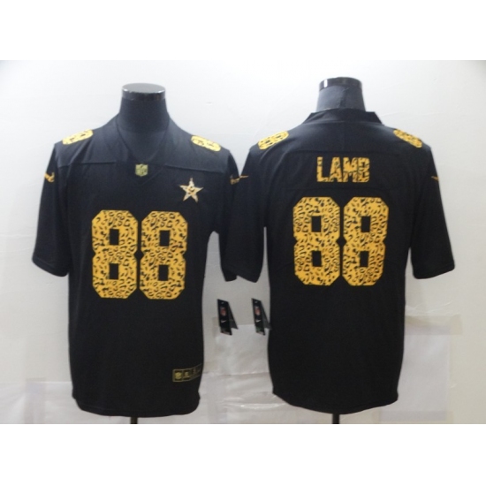 Men's Dallas Cowboys 88 CeeDee Lamb Black Nike Leopard Print Limited Jersey