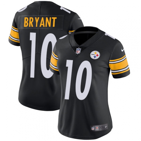 Women's Nike Pittsburgh Steelers 10 Martavis Bryant Black Team Color Vapor Untouchable Limited Player NFL Jersey
