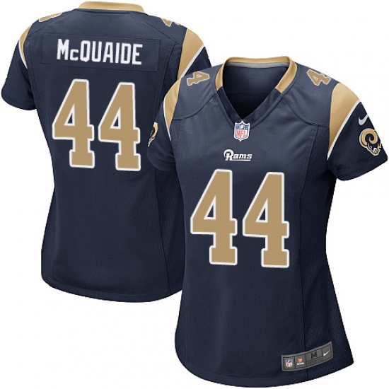 Women's Nike Los Angeles Rams 44 Jacob McQuaide Game Navy Blue Team Color NFL Jersey