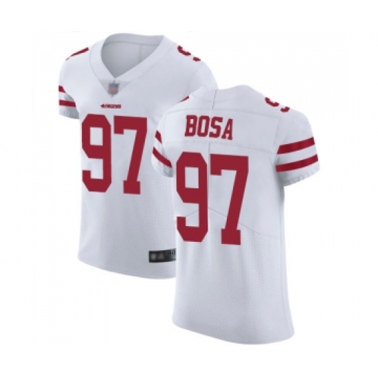 Men's San Francisco 49ers 97 Nick Bosa White Vapor Untouchable Elite Player Football Jersey
