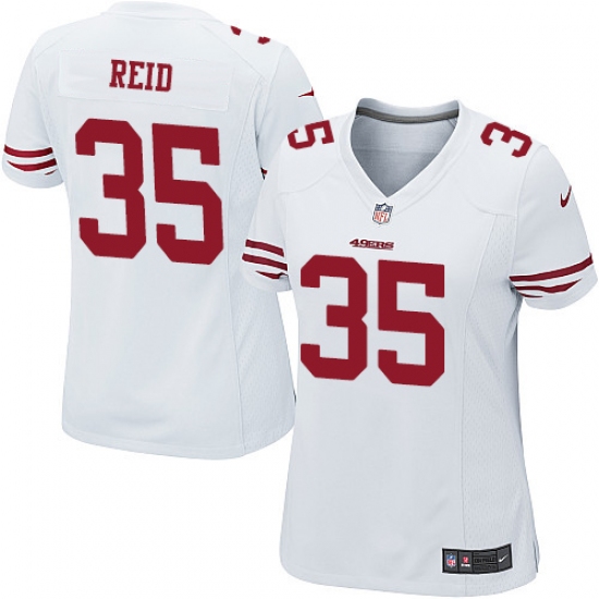 Women's Nike San Francisco 49ers 35 Eric Reid Game White NFL Jersey