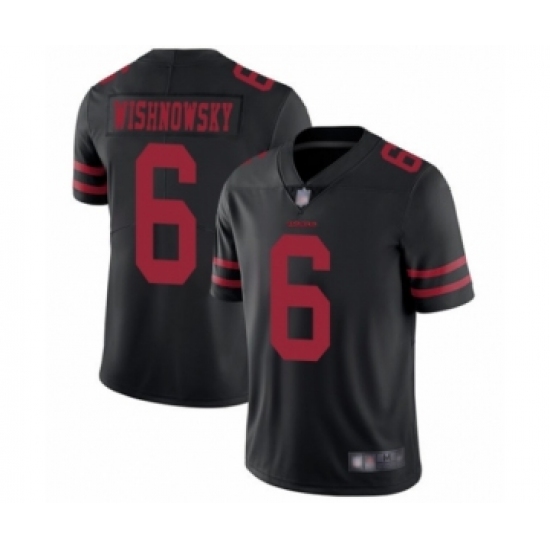 Youth San Francisco 49ers 6 Mitch Wishnowsky Black Vapor Untouchable Limited Player Football Jersey