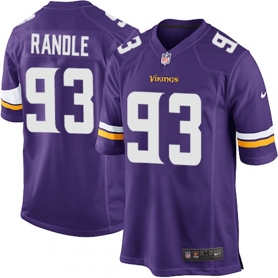 Men's Nike Minnesota Vikings 93 John Randle Game Purple Team Color NFL Jersey