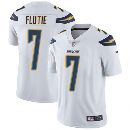 Youth Nike Los Angeles Chargers 7 Doug Flutie White Vapor Untouchable Limited Player NFL Jersey