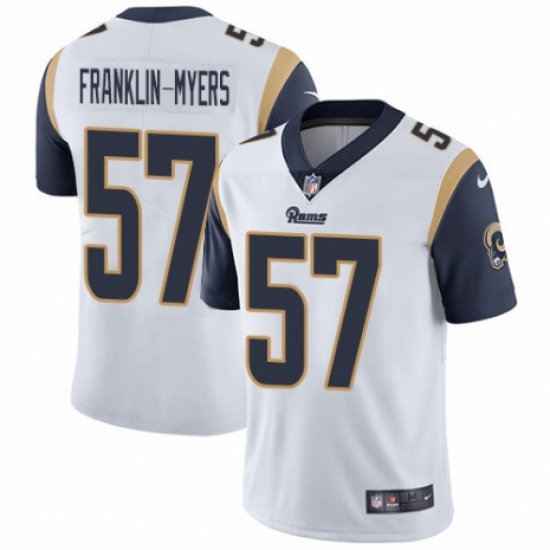 Youth Nike Los Angeles Rams 57 John Franklin-Myers White Vapor Untouchable Limited Player NFL Jersey