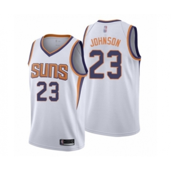 Men's Phoenix Suns 23 Cameron Johnson Authentic White Basketball Jersey - Association Edition