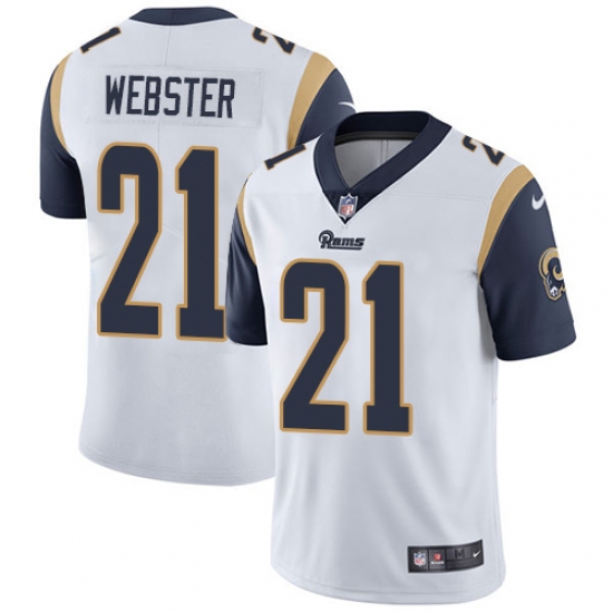 Men's Nike Los Angeles Rams 21 Kayvon Webster White Vapor Untouchable Limited Player NFL Jersey