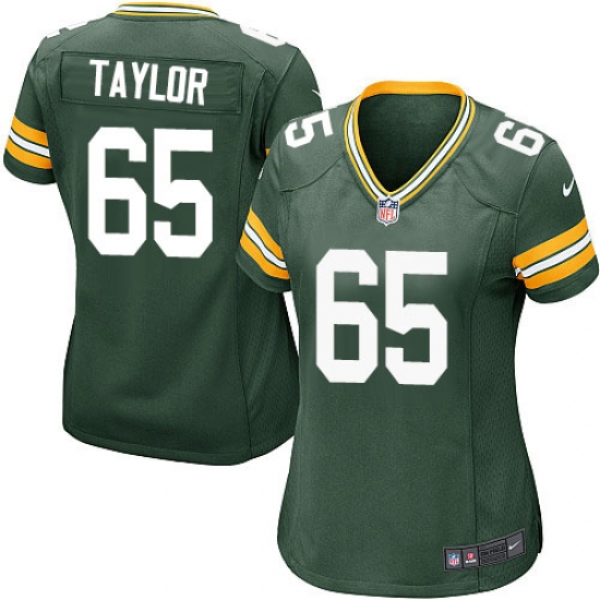 Women's Nike Green Bay Packers 65 Lane Taylor Game Green Team Color NFL Jersey