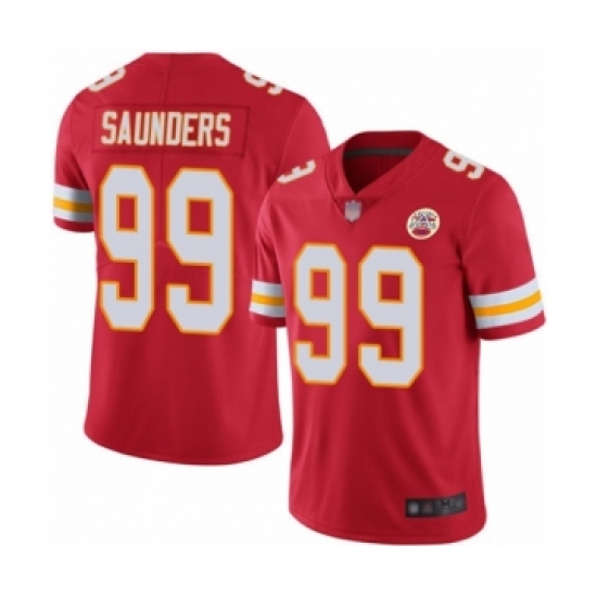 Men's Kansas City Chiefs 99 Khalen Saunders Red Team Color Vapor Untouchable Limited Player Football Jersey