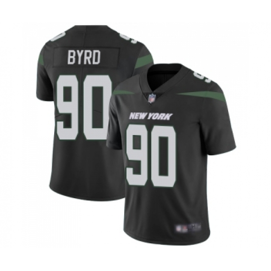 Youth New York Jets 90 Dennis Byrd Black Alternate Vapor Untouchable Limited Player Football Jersey