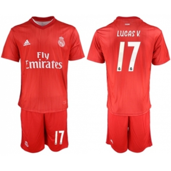 Real Madrid 17 Lucas V. Third Soccer Club Jersey