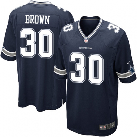 Men's Nike Dallas Cowboys 30 Anthony Brown Game Navy Blue Team Color NFL Jersey