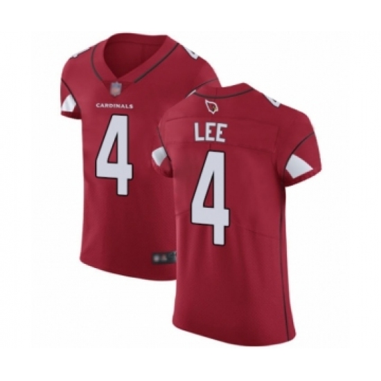 Men's Arizona Cardinals 4 Andy Lee Red Team Color Vapor Untouchable Elite Player Football Jersey