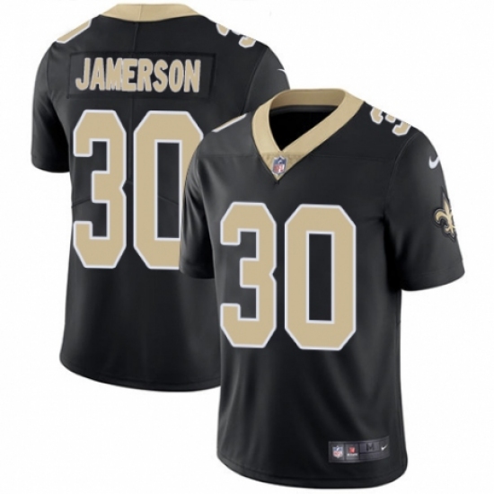 Youth Nike New Orleans Saints 30 Natrell Jamerson Black Team Color Vapor Untouchable Limited Player NFL Jersey