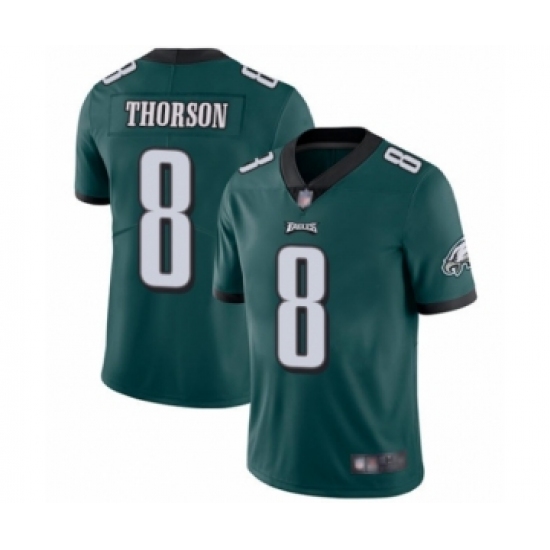 Youth Philadelphia Eagles 8 Clayton Thorson Midnight Green Team Color Vapor Untouchable Limited Player Football Jersey