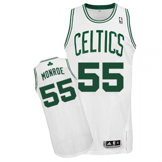 Youth Adidas Boston Celtics 55 Greg Monroe Authentic White Home NBA Jersey