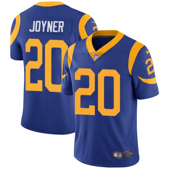 Youth Nike Los Angeles Rams 20 Lamarcus Joyner Royal Blue Alternate Vapor Untouchable Limited Player NFL Jersey