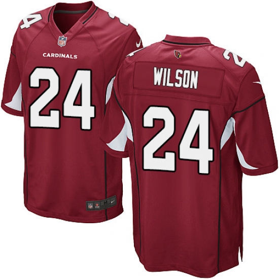 Men's Nike Arizona Cardinals 24 Adrian Wilson Game Red Team Color NFL Jersey