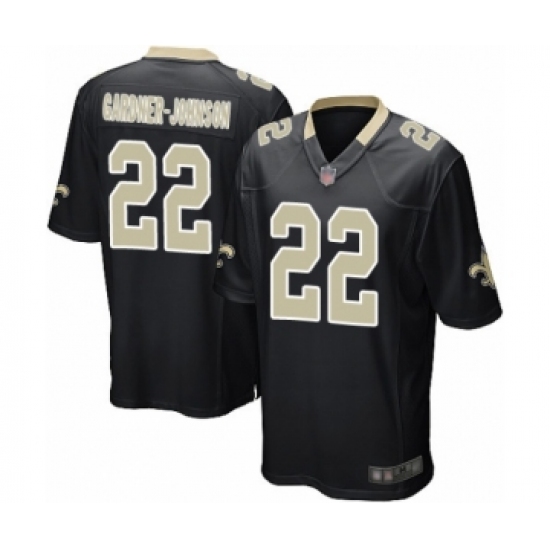 Men's New Orleans Saints 22 Chauncey Gardner-Johnson Game Black Team Color Football Jersey