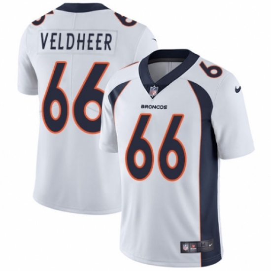 Youth Nike Denver Broncos 66 Jared Veldheer White Vapor Untouchable Elite Player NFL Jersey